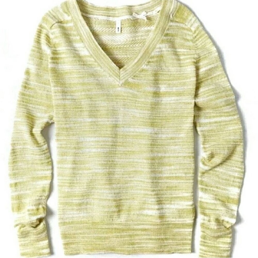 Anthropologie Moth Marled v-neck pullover sweater - Picture 1 of 7